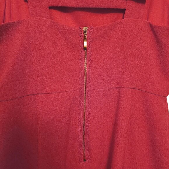 Nicole Miller Pink Coral Dress Size 6 Cut-Out Back With Bow Accents - Picture 4 of 8